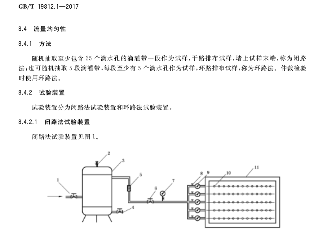 滴灌帶流量測試平臺